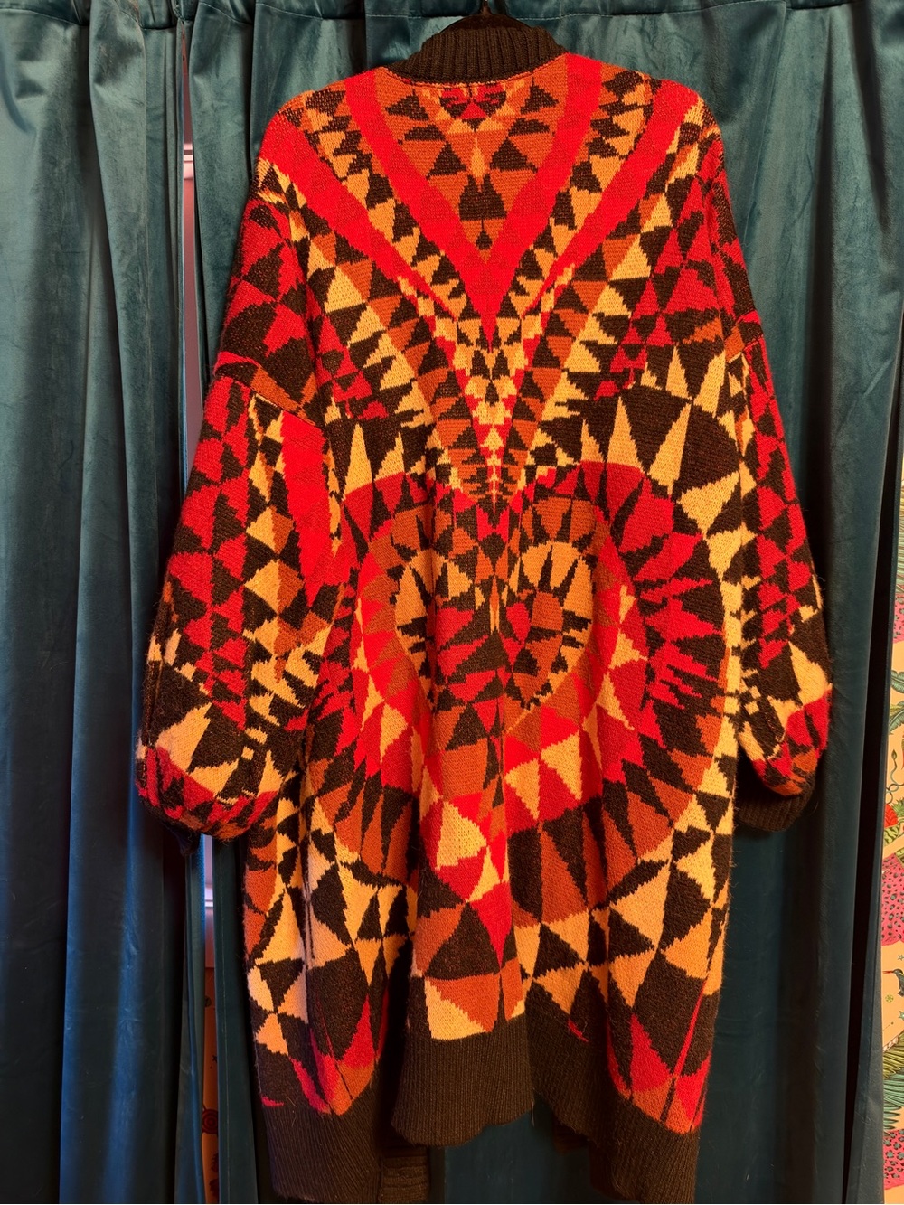Farm Rio Heart Deco Maxi Cardigan - Picture 4 of 6